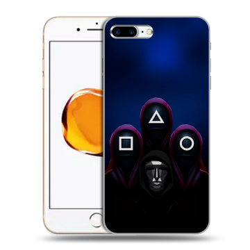 Силиконовый чехол на Iphone 7 Plus с принтом Игра Кальмара Силиконовый чехол на Iphone 7 Plus с принтом Игра Кальмара