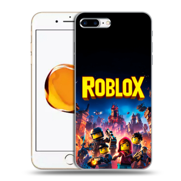 Силиконовый чехол на Iphone 7 Plus с принтом Roblox Роблокс Силиконовый чехол на Iphone 7 Plus с принтом Roblox Роблокс