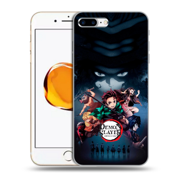 Силиконовый чехол на Iphone 7 Plus с принтом Demon Slayer Клинок рассекающий демонов Силиконовый чехол на Iphone 7 Plus с принтом Demon Slayer Клинок рассекающий демонов