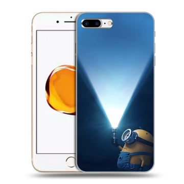 Силиконовый чехол на Iphone 7 Plus с принтом Миньоны Силиконовый чехол на Iphone 7 Plus с принтом Миньоны