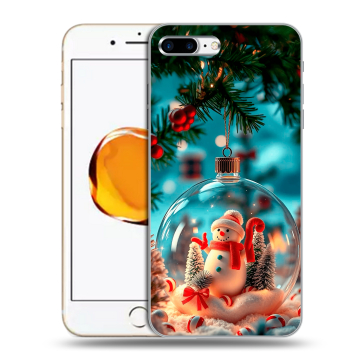 Силиконовый чехол на Iphone 7 Plus с принтом Новый год Силиконовый чехол на Iphone 7 Plus с принтом Новый год