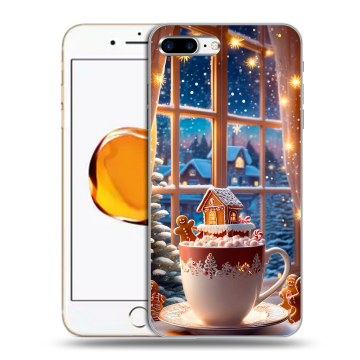 Силиконовый чехол на Iphone 7 Plus с принтом Новый год Силиконовый чехол на Iphone 7 Plus с принтом Новый год