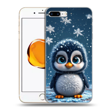 Силиконовый чехол на Iphone 7 Plus с принтом Новый год Силиконовый чехол на Iphone 7 Plus с принтом Новый год