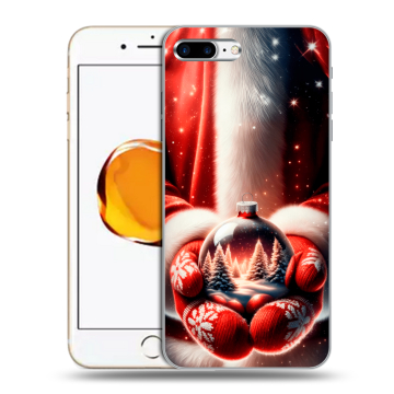 Силиконовый чехол на Iphone 7 Plus с принтом Новый год Силиконовый чехол на Iphone 7 Plus с принтом Новый год