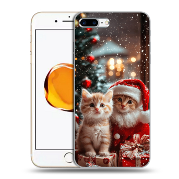 Силиконовый чехол на Iphone 7 Plus с принтом Новый год Силиконовый чехол на Iphone 7 Plus с принтом Новый год