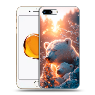 Силиконовый чехол на Iphone 7 Plus с принтом Новый год