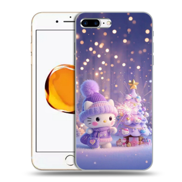 Силиконовый чехол на Iphone 7 Plus с принтом Новый год
