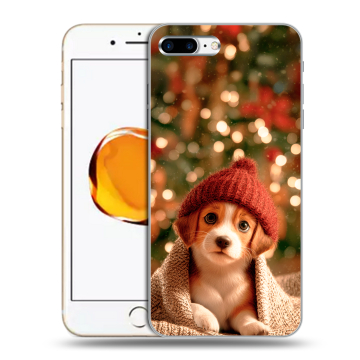 Силиконовый чехол на Iphone 7 Plus с принтом Новый год