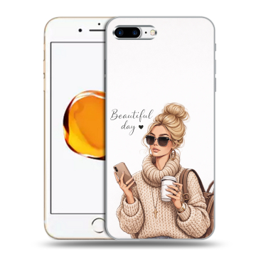 Силиконовый чехол на Iphone 7 Plus с принтом женский Силиконовый чехол на Iphone 7 Plus с принтом женский