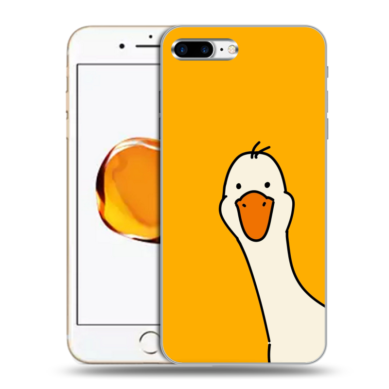 Пластиковый чехол на Iphone 7 Plus с принтом Утка Пластиковый чехол на Iphone 7 Plus с принтом Утка