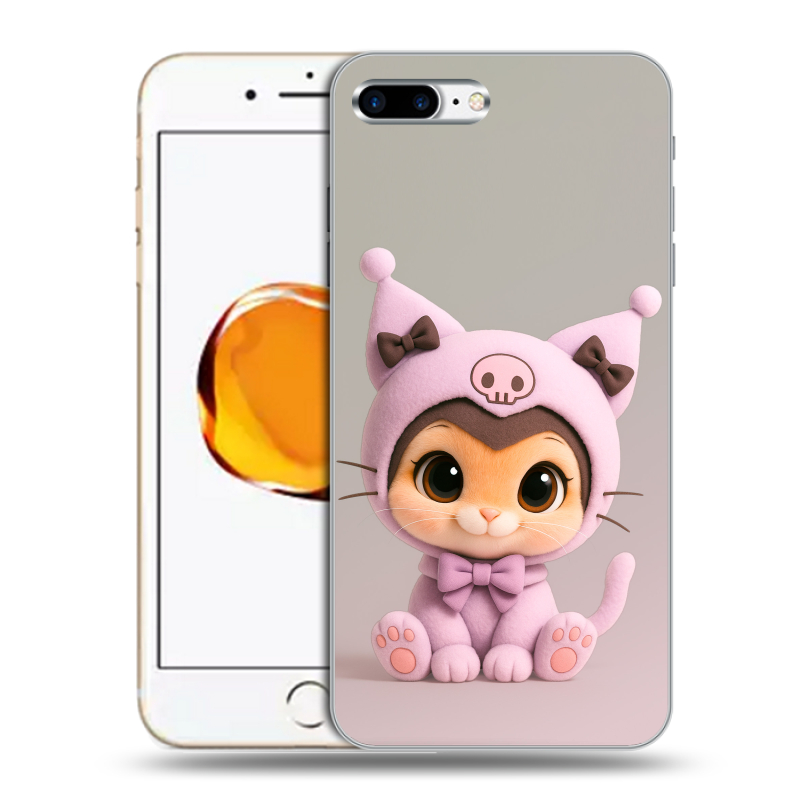 Силиконовый чехол на Iphone 7 Plus с принтом Куроми Kuromi Силиконовый чехол на Iphone 7 Plus с принтом Куроми Kuromi