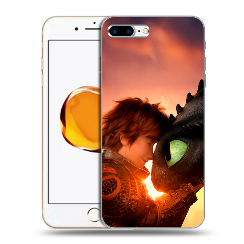 Силиконовый чехол на Iphone 7 Plus с принтом Как приручить дракона Силиконовый чехол на Iphone 7 Plus с принтом Как приручить дракона
