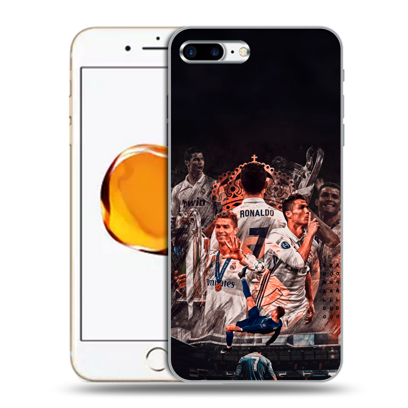 Силиконовый чехол на Iphone 7 Plus с принтом Реал Роналдо Real Ronaldo Силиконовый чехол на Iphone 7 Plus с принтом Реал Роналдо Real Ronaldo