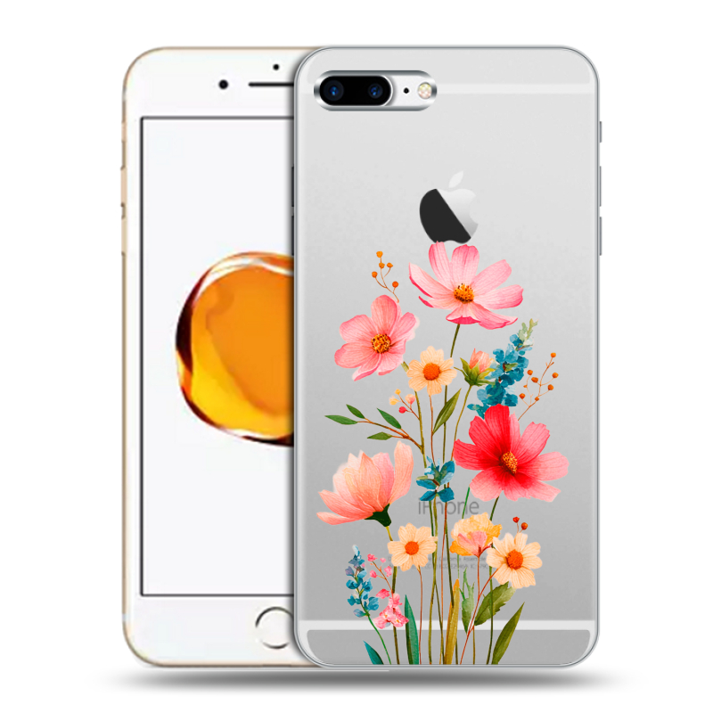 Пластиковый чехол на Iphone 7 Plus с принтом Цветы Пластиковый чехол на Iphone 7 Plus с принтом Цветы