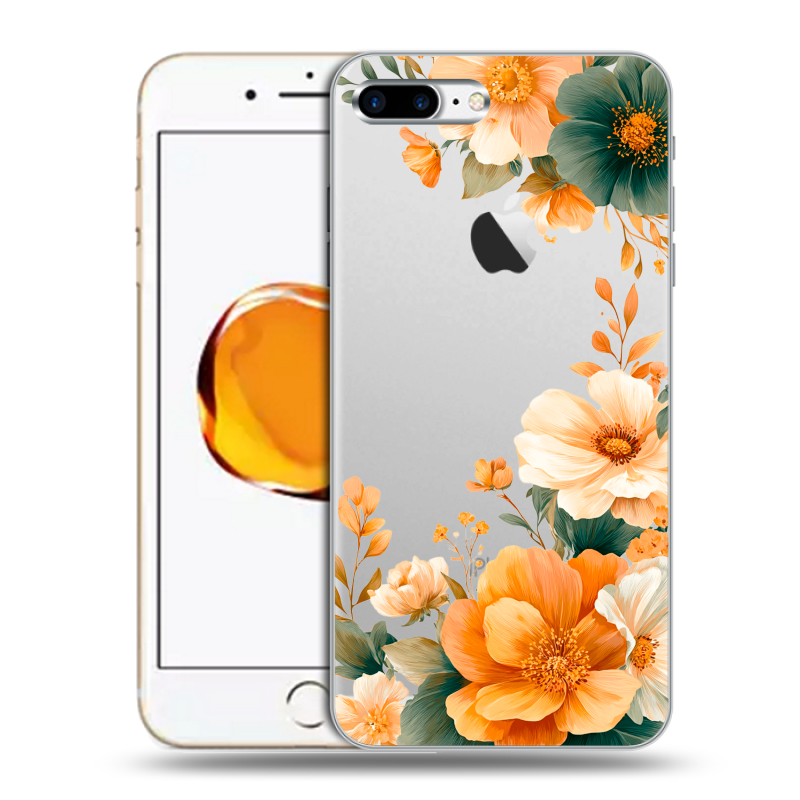 Пластиковый чехол на Iphone 7 Plus с принтом Цветы принт Пластиковый чехол на Iphone 7 Plus с принтом Цветы принт