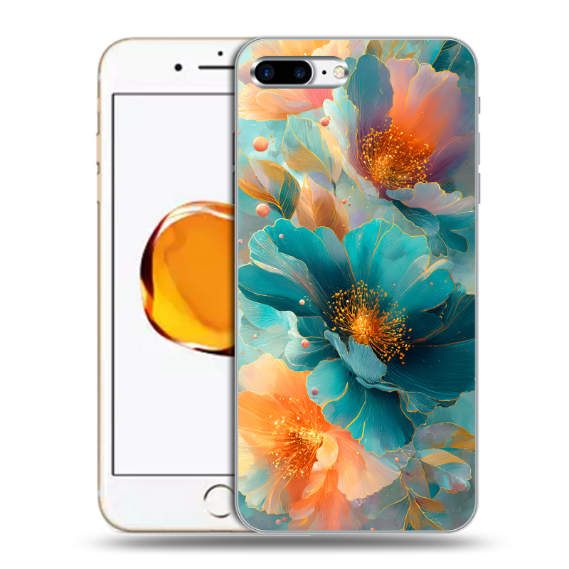 Пластиковый чехол на Iphone 7 Plus с принтом Цветы Пластиковый чехол на Iphone 7 Plus с принтом Цветы