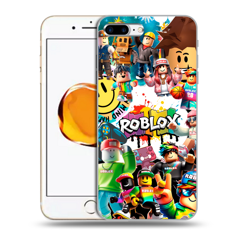 Пластиковый чехол на Iphone 7 Plus с принтом Roblox Роблокс Пластиковый чехол на Iphone 7 Plus с принтом Roblox Роблокс