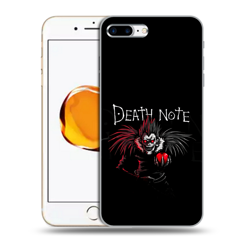 Силиконовый чехол на Iphone 7 Plus с принтом Death note Тетрадь смерти Силиконовый чехол на Iphone 7 Plus с принтом Death note Тетрадь смерти