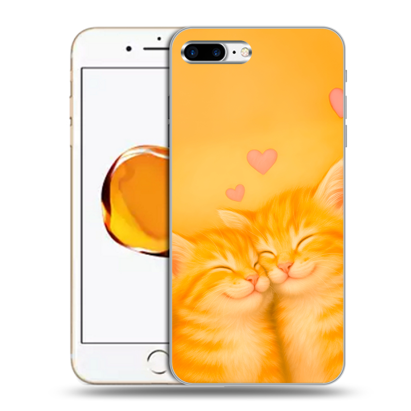 Пластиковый чехол на Iphone 7 Plus с принтом Милые котята Пластиковый чехол на Iphone 7 Plus с принтом Милые котята