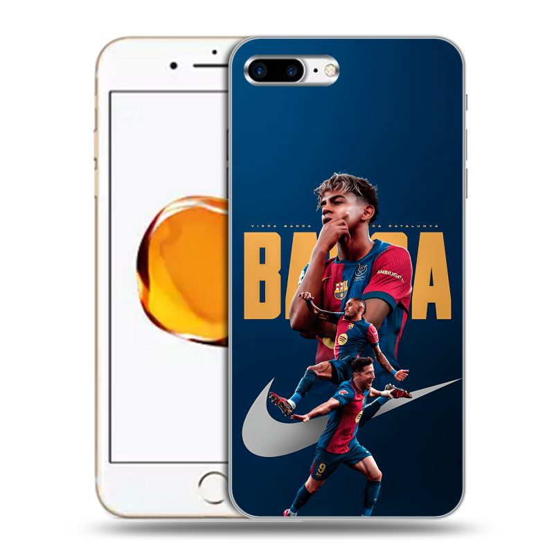 Пластиковый чехол на Iphone 7 Plus с принтом Барселона Barca Yamal Пластиковый чехол на Iphone 7 Plus с принтом Барселона Barca Yamal