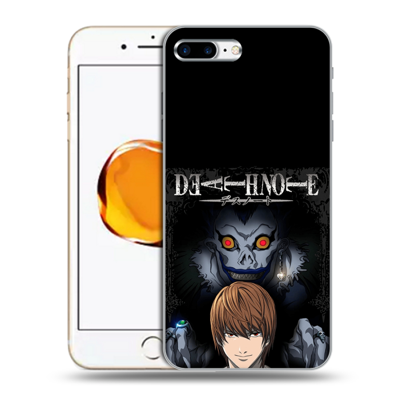 Силиконовый чехол на Iphone 7 Plus с принтом Death note Тетрадь смерти Силиконовый чехол на Iphone 7 Plus с принтом Death note Тетрадь смерти