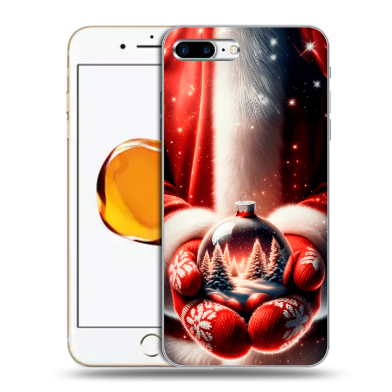 Силиконовый чехол на Iphone 7 Plus с принтом Новый год Силиконовый чехол на Iphone 7 Plus с принтом Новый год