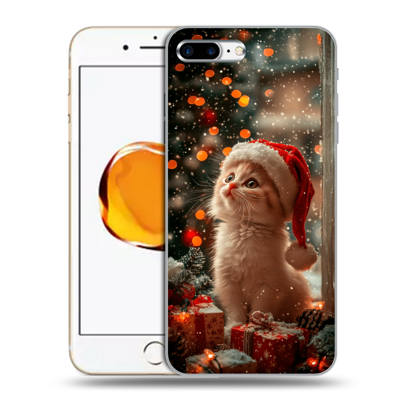 Пластиковый чехол на Iphone 7 Plus с принтом Новый год Пластиковый чехол на Iphone 7 Plus с принтом Новый год