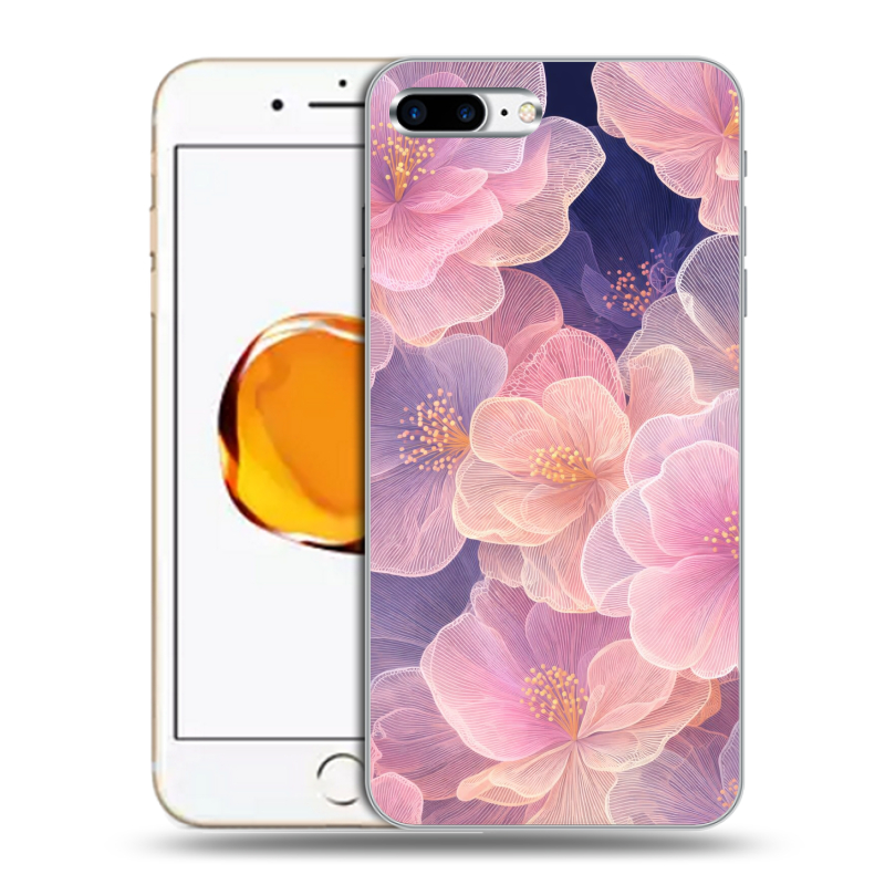 Силиконовый чехол на Iphone 7 Plus с принтом женский Силиконовый чехол на Iphone 7 Plus с принтом женский