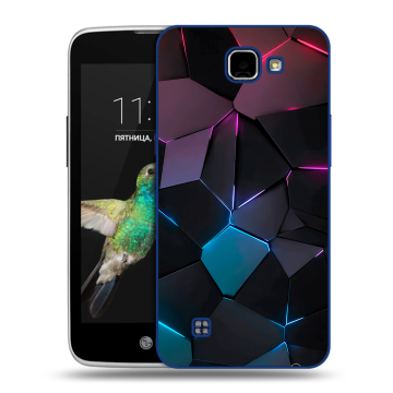 Пластиковый чехол на LG K4 с принтом Геометрия неона Пластиковый чехол на LG K4 с принтом Геометрия неона