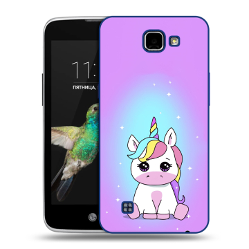 Пластиковый чехол на LG K4 с принтом Единорог Пластиковый чехол на LG K4 с принтом Единорог