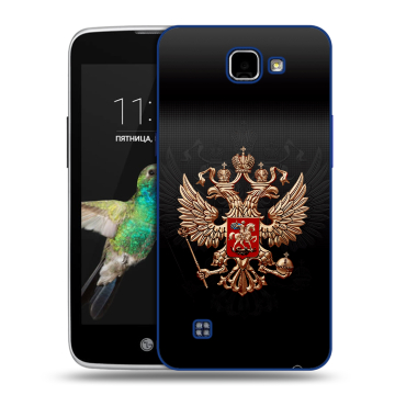 Пластиковый чехол на LG K4 с принтом Герб России Пластиковый чехол на LG K4 с принтом Герб России