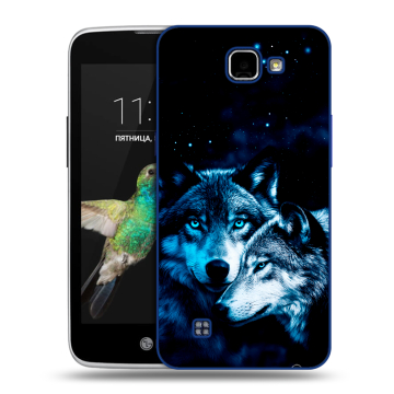 Пластиковый чехол на LG K4 с принтом Волки Пластиковый чехол на LG K4 с принтом Волки