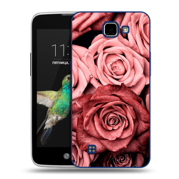 Пластиковый чехол на LG K4 с принтом Цветы розы Пластиковый чехол на LG K4 с принтом Цветы розы
