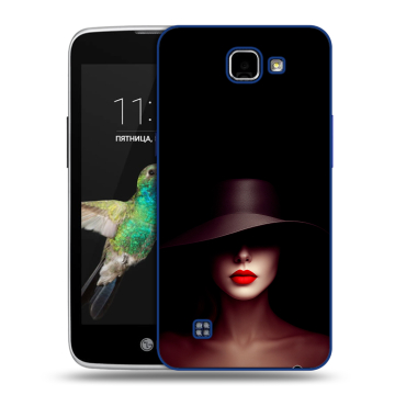 Пластиковый чехол на LG K4 с принтом Девушка в шляпе