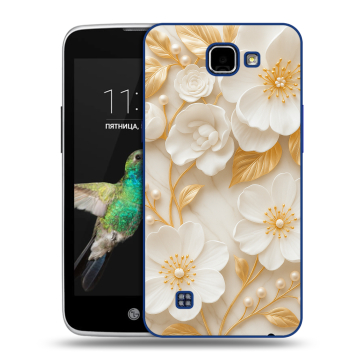 Пластиковый чехол на LG K4 с принтом Цветы Пластиковый чехол на LG K4 с принтом Цветы