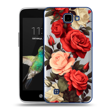 Пластиковый чехол на LG K4 с принтом Розы