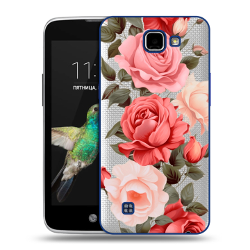 Пластиковый чехол на LG K4 с принтом Розы Пластиковый чехол на LG K4 с принтом Розы