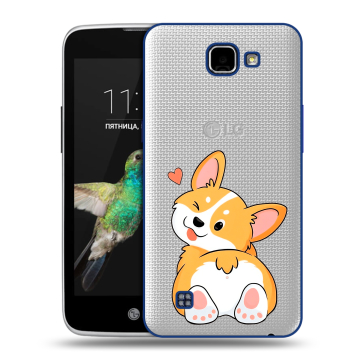 Пластиковый чехол на LG K4 с принтом Корги