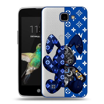 Пластиковый чехол на LG K4 с принтом Луи робот
