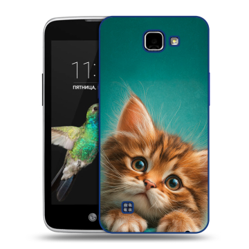 Пластиковый чехол на LG K4 с принтом котенок Пластиковый чехол на LG K4 с принтом котенок