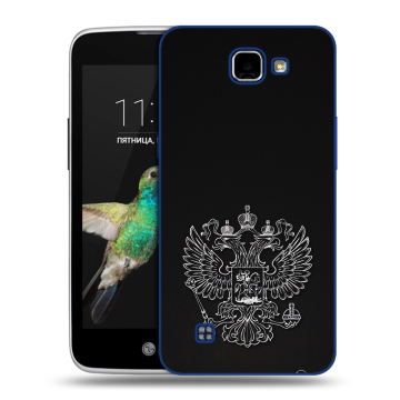 Пластиковый чехол на LG K4 с принтом Герб России