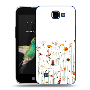 Пластиковый чехол на LG K4 с принтом цветы
