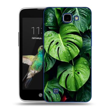 Пластиковый чехол на LG K4 с принтом Листья Пластиковый чехол на LG K4 с принтом Листья