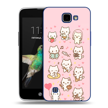 Пластиковый чехол на LG K4 с принтом Hello Kitty Хелоу Кити