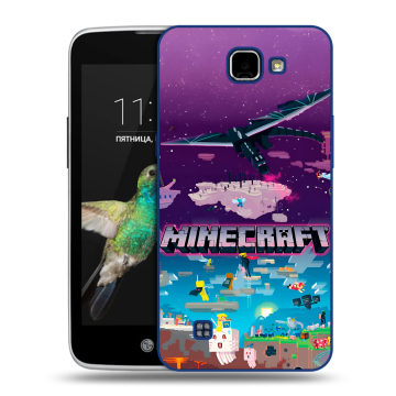 Пластиковый чехол на LG K4 с принтом Майнкрафт Minecraft