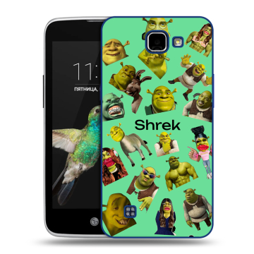 Пластиковый чехол на LG K4 с принтом Шрек Shrek Пластиковый чехол на LG K4 с принтом Шрек Shrek