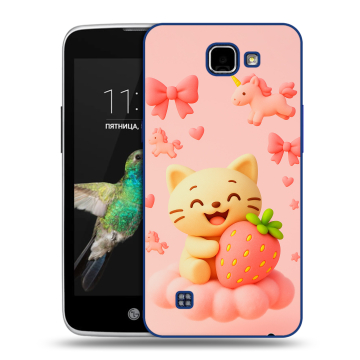 Пластиковый чехол на LG K4 с принтом для девочек