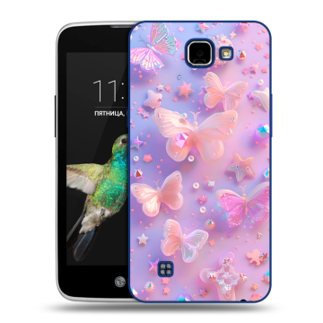 Пластиковый чехол на LG K4 с принтом Бабочки