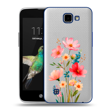 Пластиковый чехол на LG K4 с принтом Цветы Пластиковый чехол на LG K4 с принтом Цветы