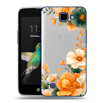 Пластиковый чехол на LG K4 с принтом Цветы принт Пластиковый чехол на LG K4 с принтом Цветы принт